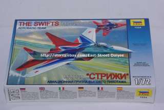 ZVEZDA 1/72 7234 MiG 29 Strizhi (Swifts) Aerobatic Team  