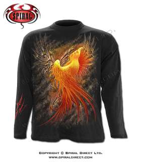 ORIGINAL Spiral© Langarm T Shirt Phoenix Rising 2XL Feuervogel 
