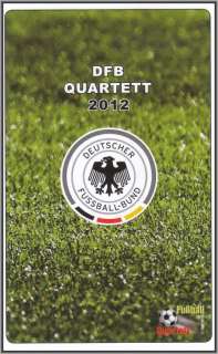 DFB Quartett Kartenspiel Fussball Nationalmannschaft 2012 Neu und OVP 