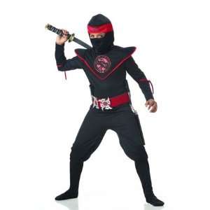  Ninja Master Child (Black) Medium Costume Toys & Games