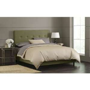   68XBED (Sage) Button Tufted Bed in Sage Size: Twin: Furniture & Decor