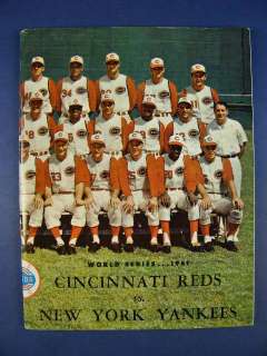 1961 World Series Program Yankees at Cincinnati Reds  