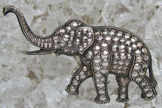 Antikbrosche Elefant Schmuck Elefantenbrosche 835 Silber Brosche 