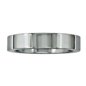  4mm Flat Tungsten Wedding Band (Available Ring Size 4 to 