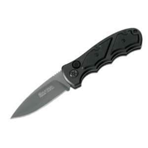   M130 Blitz Button Lock Knife with Black Handles