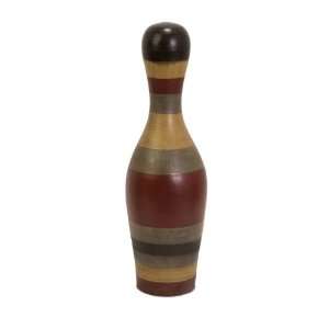   Eclectic Terracotta Bowling Pin   Antique Glaze  Home