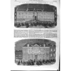 1858 ROYAL WEDDING BERLIN STATUE FREDERICK LUSTGARTEN 