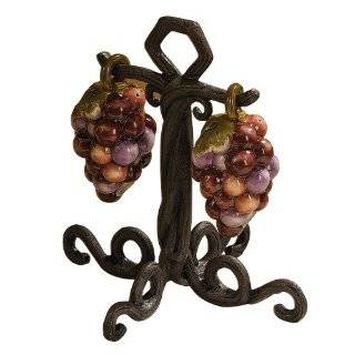 Grasslands Road Vineyard Grapes Salt and Pepper with Stand, 6 1/4 Inch