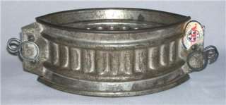 Vintage CORDON BLEU (BIA) Tin 5 Piece Oval PATE FORM Mold (#140 