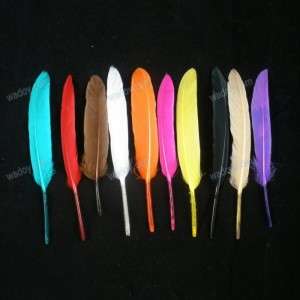 Wholesale 100pc Miniature Goose Wing Feather Narrow Small Cosse 3 5 
