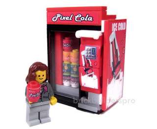   Modern Vending Cola Machine, Custom Lego, City Food 10185 Drink  