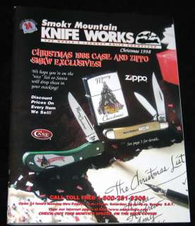 1998 CHRISTMAS CATALOG Smokey Mountain KNIFE WORKS NEW  