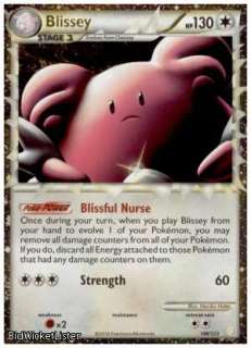 HGSS 106 Blissey Prime Holofoil Rare Pokemon Card Heart  
