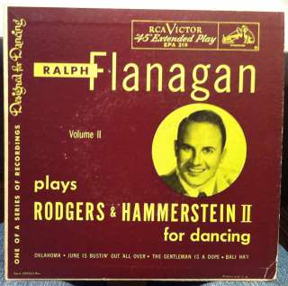 RALPH FLANAGAN plays rodgers & hammerstein EP VG+ 7  