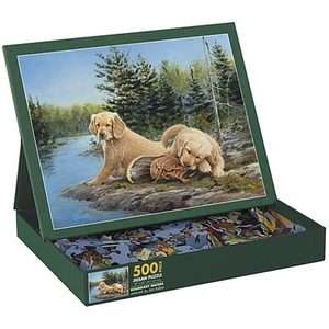 LANG 500 piece puzzle BOUNDRY WATERS by Jim Killen Mountain Lake w 