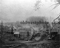 GARNET MONTANA GOLD MINING GHOST TOWN PHOTO 1898.  