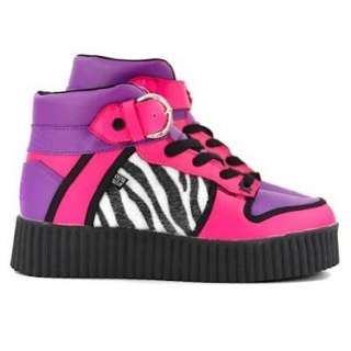 TUK Creeper Boots ZEBRA SLAM pink/purple  Schuhe 