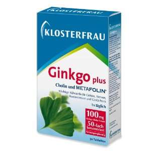 Klosterfrau Ginkgo Plus Tabletten, 1er Pack (30 Tabletten)  