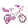 Hello Kitty 30cm (12) Kinder Fahrrad pink (Babysitz, Lenkertäschchen 