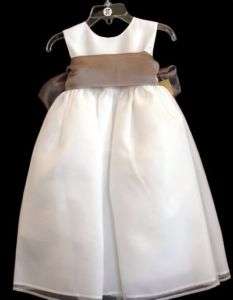 Us Angels Flower Girl Dress Style 409 White Size 5  