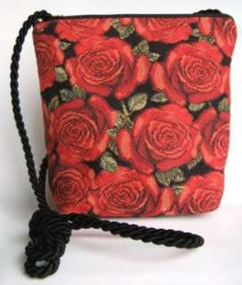 BELLY MODEN Rote Rosen RED ROSE Handtasche  Bekleidung