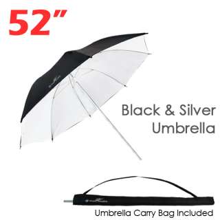 52 Big Size Balck White JS Studio Photo Lighting Light Umbrella 