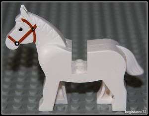   Castle x1 White Horse ★ Farm Knight Animal Minifigure NEW  