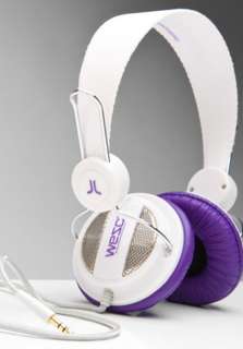WESC Oboe Street Headphones in White/Purple  