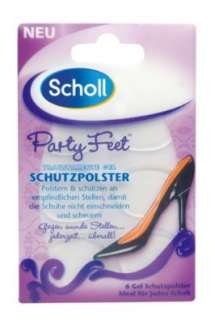 Scholl Party Feet Transparente Gel Schutzpolster, 6 Stück  