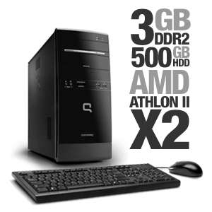 Compaq Presario CQ5210Y Refurbished Desktop PC   AMD Athlon II X2 215 