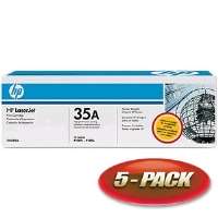 Click to view HP 35a LaserJet Black Smart Print Cartridge (5 Pack)