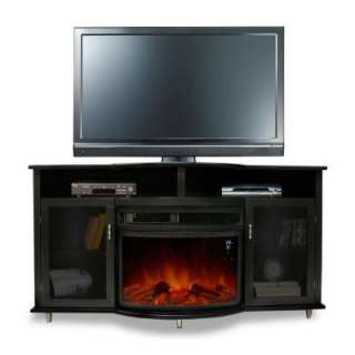  Electric Fireplace With Curved Insert EF 644 KIT at The Home Depot