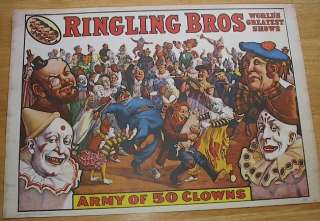 Old 1960 CIRCUS POSTERS + 10 Ringling Bags  