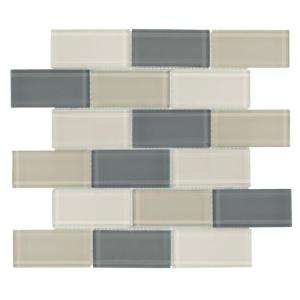   12 in. x 12 in. Rocky Canyon Glass Mosaic Tile 99430 at The Home Depot