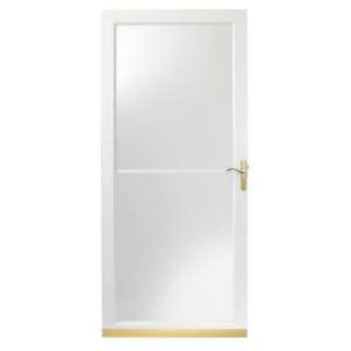    Storing Storm Door with Brass Hardware HD3SS36WH 