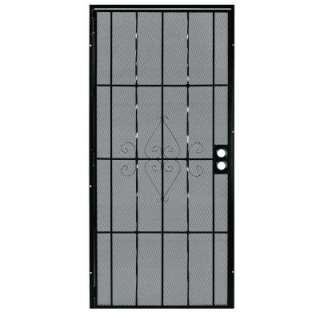   80 In. Steel Black Pre Hung Security Door 507B30X80 