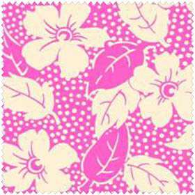 Blue Hill Fabrics   Feedsack   Pink Flowers  