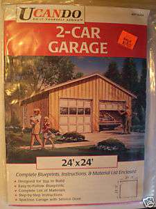UCANDO 2 Car Garage Complete instructions, Blueprints  