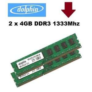 Dolphin 2x 4GB 8GB Ram Speicher Dimm Memory Pc 1333 100% kompatibel zu 