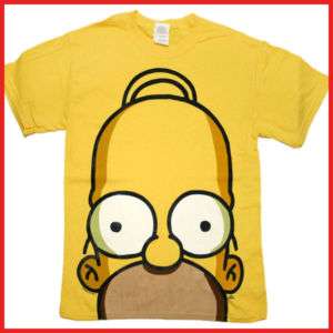Simpson Family Homer T Shirts Big Face Yellow T5 Size  
