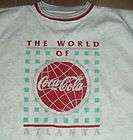 COKE world of coca cola SWEATSHIRT XL atlanta NEW shirt