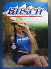 Sexy Girl Beer Poster Busch Hunting Hunters Dont Forget Your ORANGE 