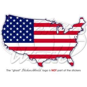 USA Karte Flagge Vereinigte Staaten Amerika Aufkleber  