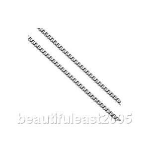 Lovely beautiful 18 14k/585 white solid gold chain  