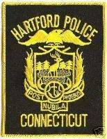 CT HARTFORD CONNECTICUT POLICE DEPT SHOULDER PATCH MINT  