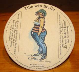   vom berliner zeichner heinrich zille durchmesser ca 11 cm in ovp