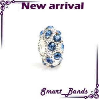 Crystal stone silver European for bracelet pendant beads charms X mas 