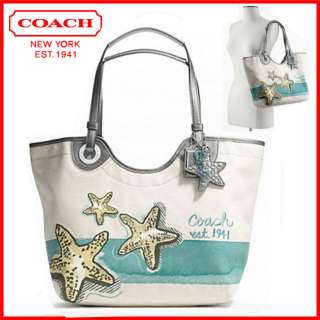   STARFISH TOTE BAG *NEW RELEASE* 19212 w/Receipt&Coach paper bag  