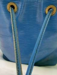 LOUIS VUITTON Epi Noe Petit Blue Handbag Shoulder bag LV Authentic 
