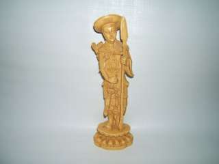 WARRIOR w Sword Spear & Arrows Antique Chinese Soapstone Statue Figure 